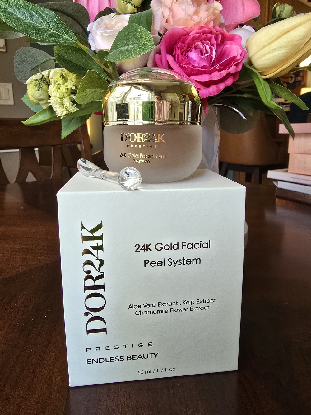 D'OR24K Prestige Endless Beauty 24K Gold Facial Peel System 1.7fl oz.